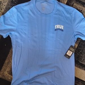 True Religion Light Blue Short Sleeve Tee